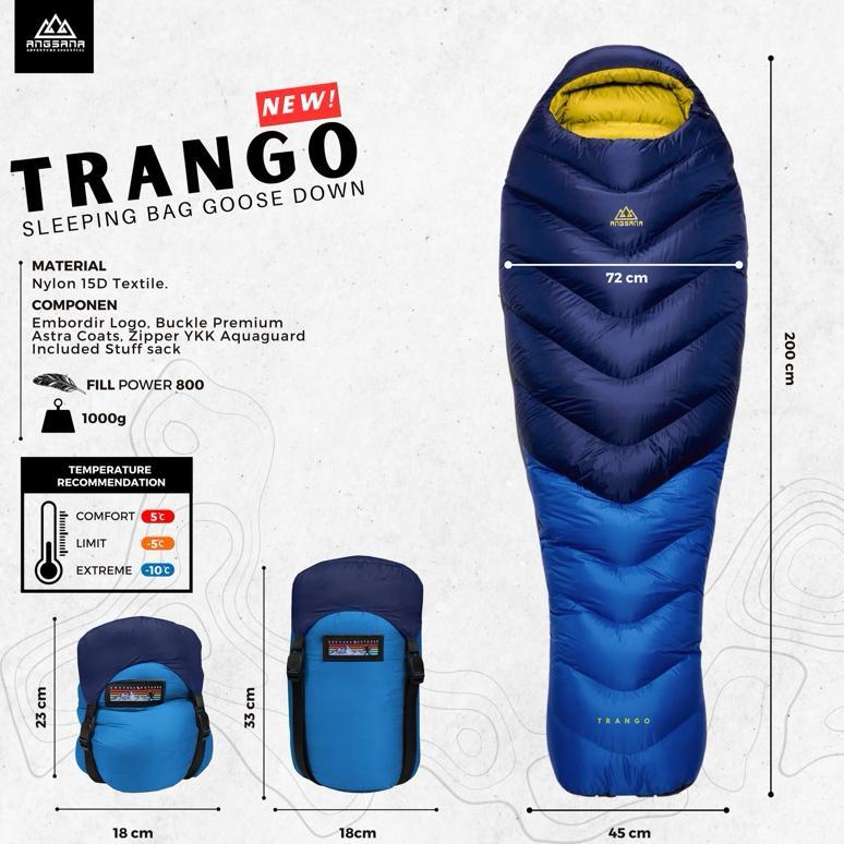Sleeping Bag Angsana Goose Down 100% Seri Trango