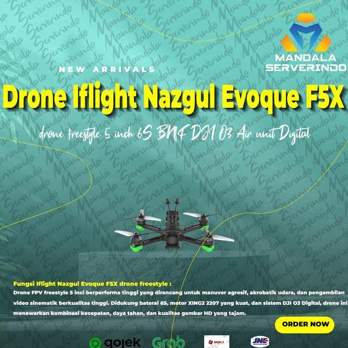 Iflight Nazgul Evoque F5X drone freestyle 5 inch 6S BNF DJI O3 Air unit Digital