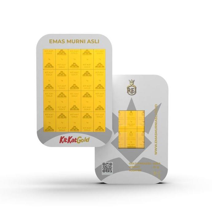 [Special Launching] Emas Murni Asli Emas 24K KitKat Gold Logam Mulia 20 Gram Bersertifikat Resmi