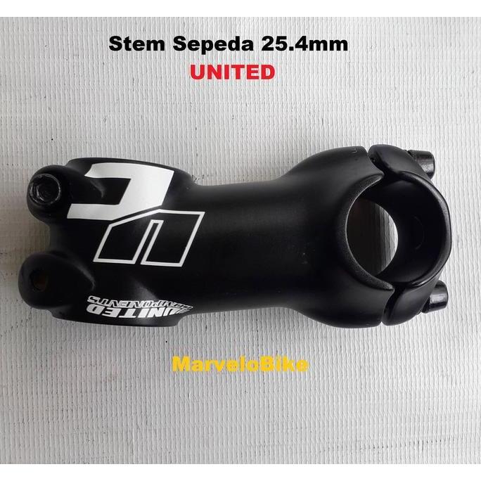 HEAD STEM SEPEDA 25.4MM STANDAR MERK UNITED STEM SEPEDA MTB FIXIE BALAP UNITED PROMO
