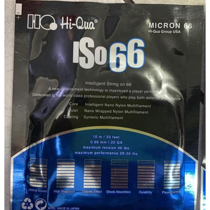 Weminton- Senar Bton New Hiqua Iso 66 Rainbow Rna Rni
