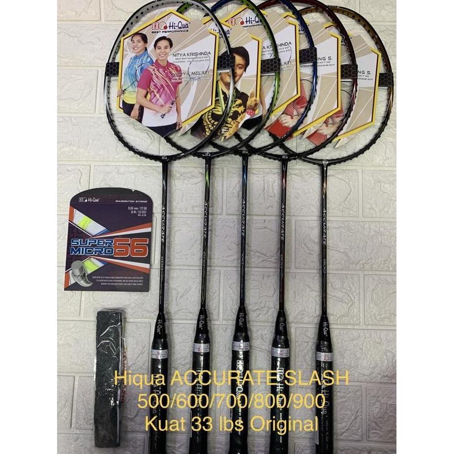 Weminton- Raket Bton Hiqua Hi-Qua Accurate Slash 500/600/700/800/900
