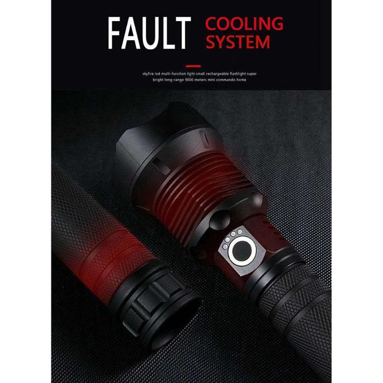 Senter LED XHP90.2 ORIGINAL 90.000 LUMENS Rechargeable ZOOM 1000 METERS WATERPROOF