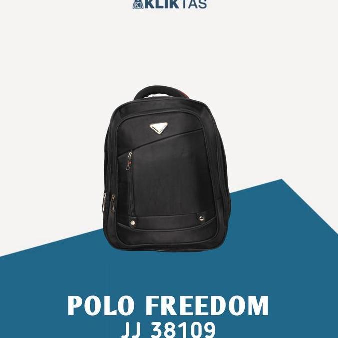 BEBAS ONGKIR - Tas Ransel Kerja Pria Laptop Import Polo Freedom 38109