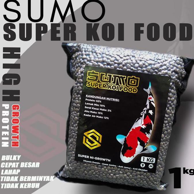 Basilahselerlima - pakan pelet ikan koi SUMO 1KG-M