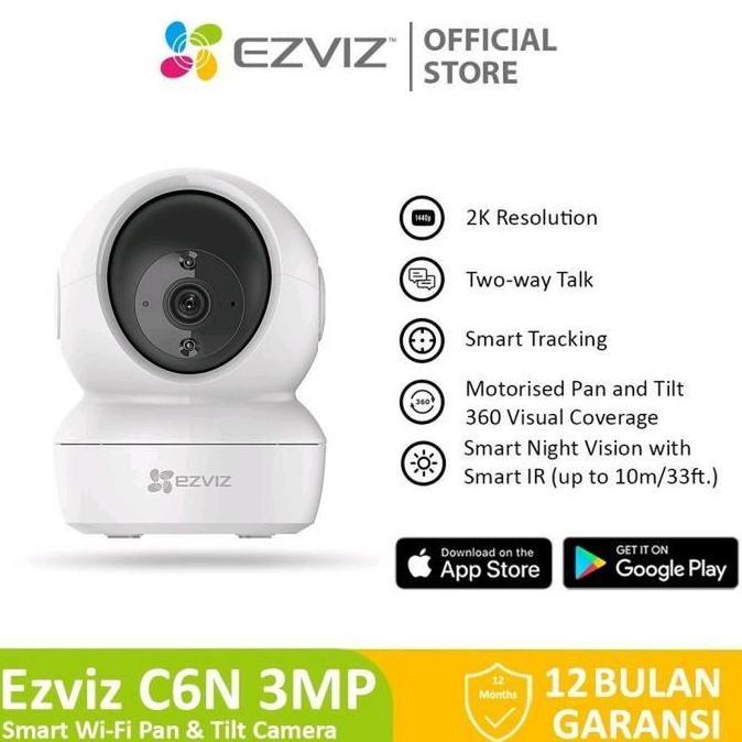 NEW Ezviz C6N Smart Wifi Pan & Tilt Camera 2K 3MP