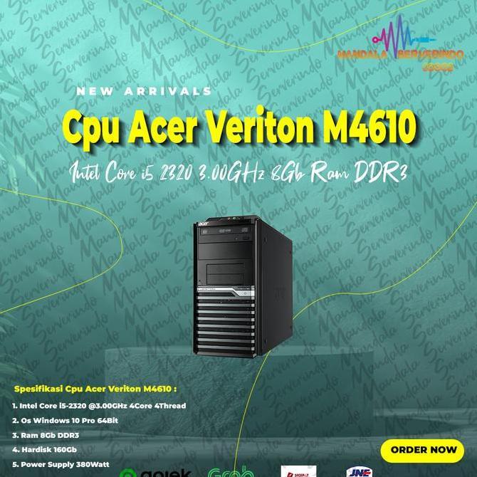 Cpu Acer Veriton M4610 Intel Core i5 2320 3.00GHz 8Gb Ram DDR3