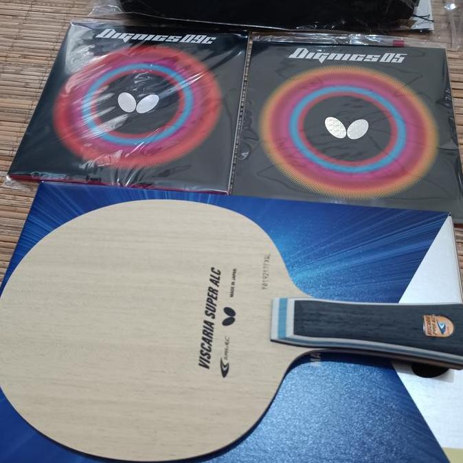 TERBARU - PAKET BAT TENIS MEJA BUTTERFLY VISCARIA SUPER ALC PLUS DIGNICS ORIGINAL