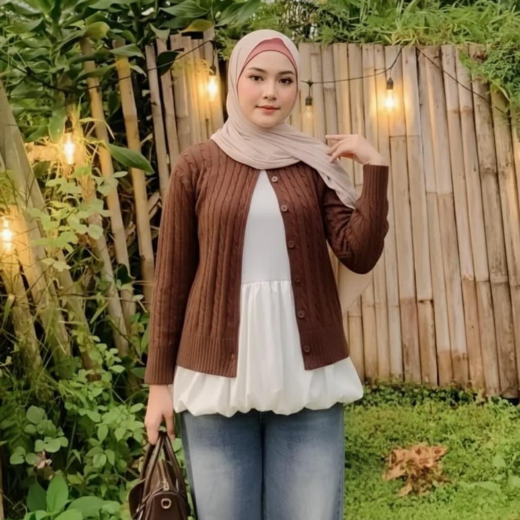 EXCLUSIVE NIKOI TOP / INER BUNTUNG BALON / ATASAN WANITA TERBARU / TOP DRESS INNER PREMIUM / BLOUSE 