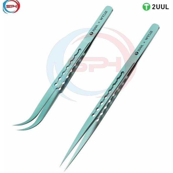 HARGA DISC - PINSET 2UUL Ti11 Ti12 Titanium Alloy Ultralight Tweezer Straight Head