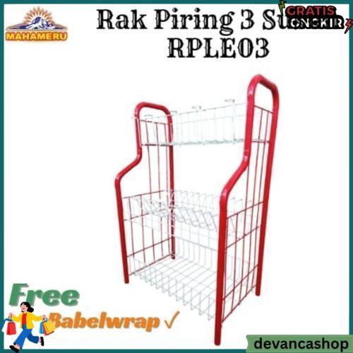 Rak Piring Dapur 3 Susun Ekonomis Hot Item
