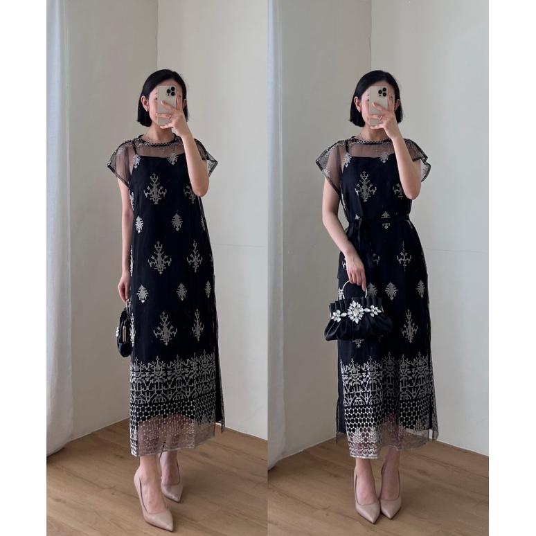 ORIGINAL KAMICLOTHING.ID BERNADYA LACE DRESS (BAJU PESTA BROKAT WANITA)