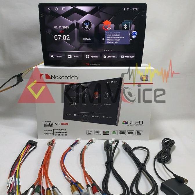 * HEAD UNIT ANDROID NAKAMICHI LEGEND 10 INCH OEM PAJERO 2021 SOKET PNP //