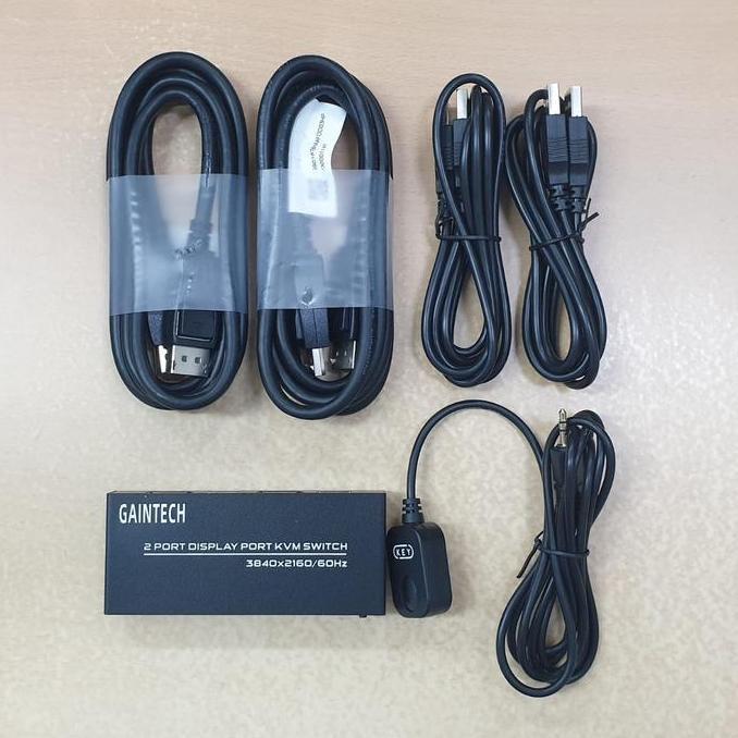 Gaintech Display Port Kvm Switch 2 Port 4K / DP Kvm Switch 2Port 60Hz