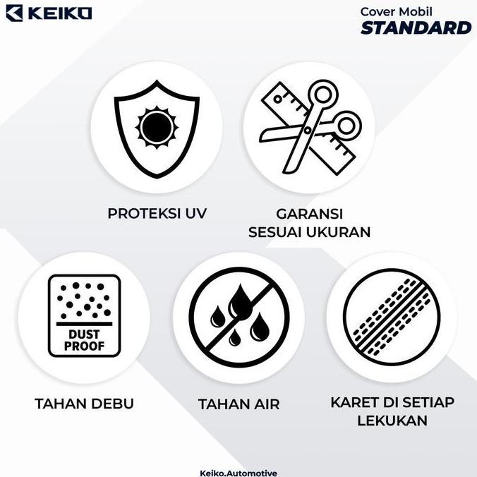 Keiko Cover Sarung Selimut Penutup Bold Warna Waterproof Semi Outdoor Untuk Mobil Innova Reborn Crv 