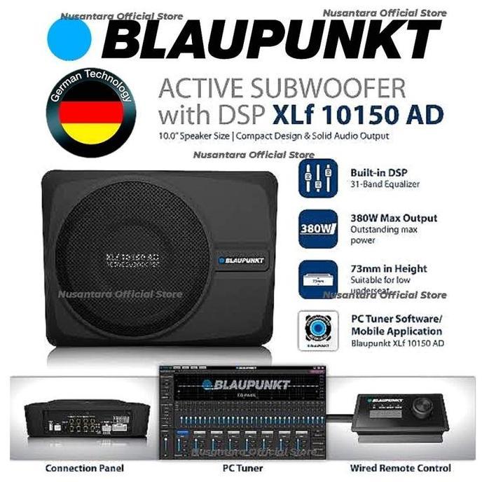 // BLAUPUNKT ACTIVE SUBWOOFER + DSP 10" POWER PROCESSOR XLF 10150 AD //