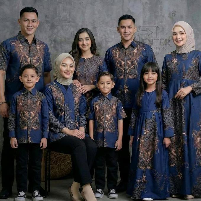 OOTD Batik Keluarga Couple Sarimbit Seragam Kondangan Motif Rahwana OOTD