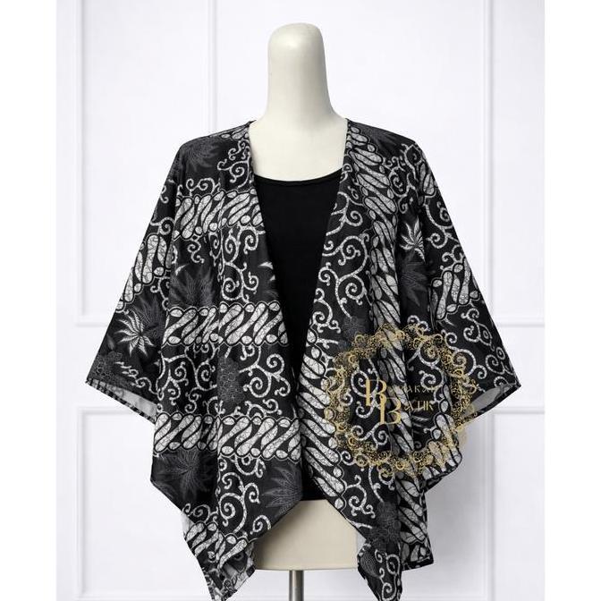 Cardigan batik wanita model betwing 3/4 cardigan atasan wanita model kekinian cardigan motif batik m