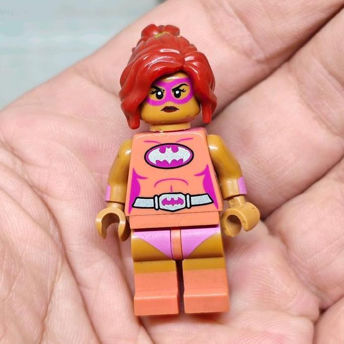 MINI FIGURE LEGO DC BATMAN THE MOVIE PINK POWER BATGIRL ORIGINAL MINIFIGS BRICK MINUS FG75