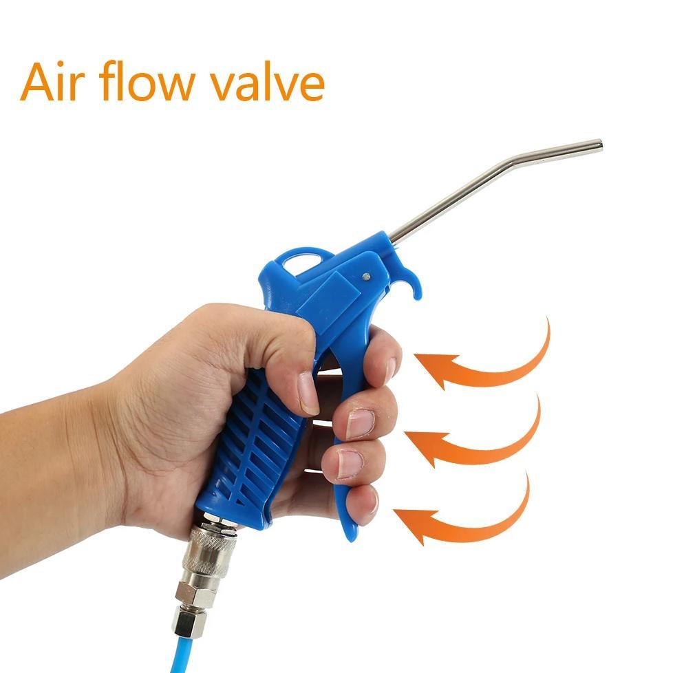Air Blow Gun Blowing Airsoft Guns Hand Held Pneumatic Cleaning Tool Dust Spray  Port Duster Clean Mu