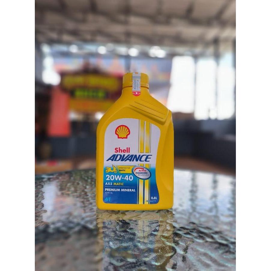 Olinoy- Oli Shell Matic Ax5 20W-40 800Ml Oli Motor Matic Honda Yamaha