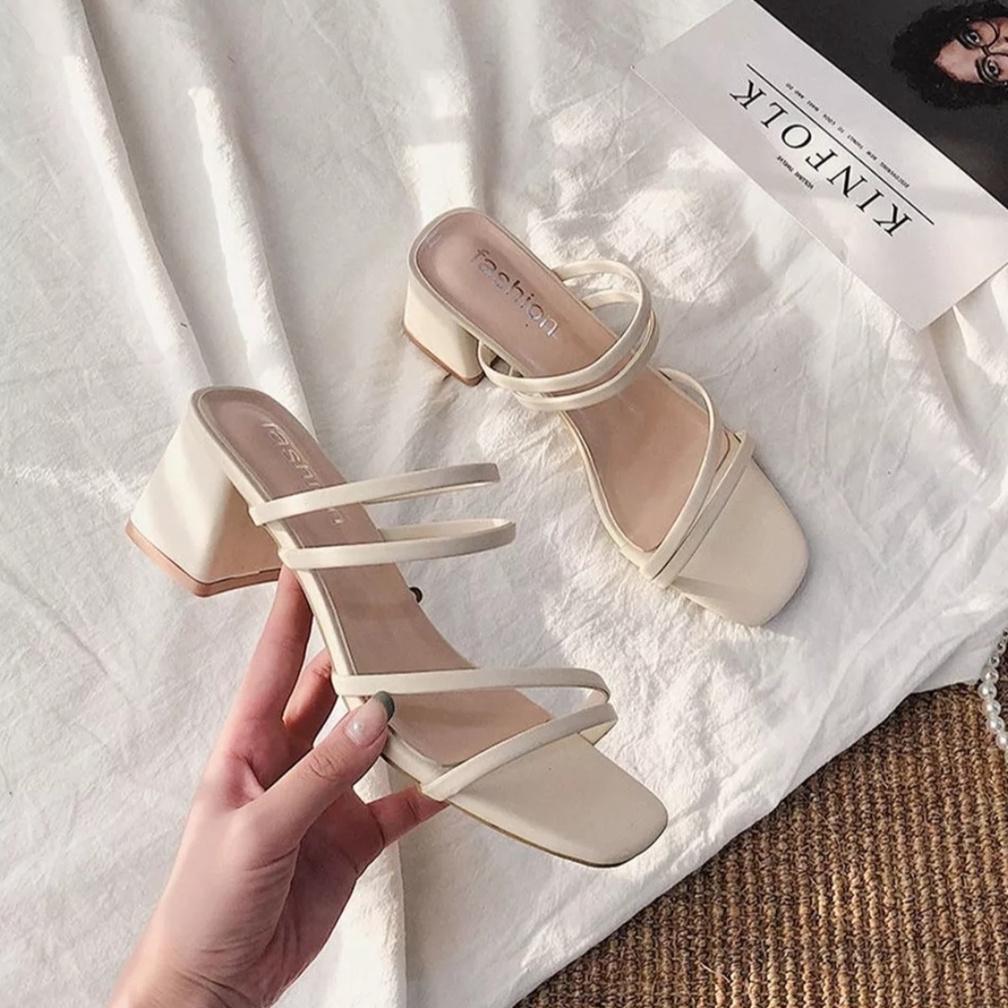 OFFICIAL SANDAL HEELS HAK TAHU WANITA ELEGAN