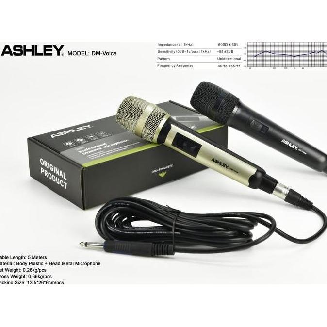 Ajuste- Mic Kabel Mic Ashley Dm Voice Ashley