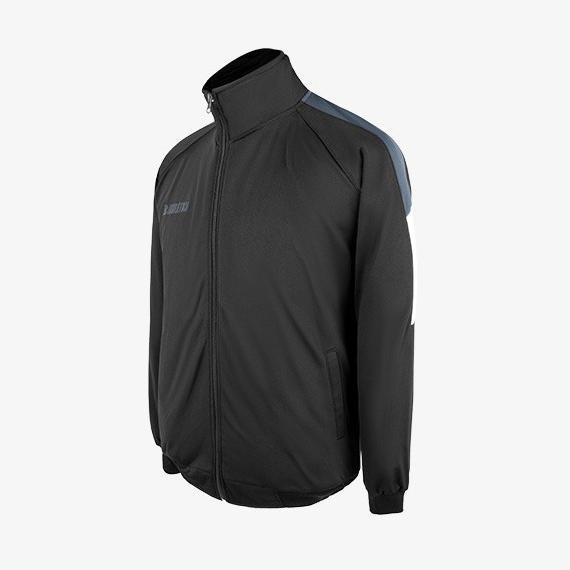 Diskon Athletica - Levin Tracktop Black Grey | Jaket Pria Wanita Olahraga Tracktop Unisex