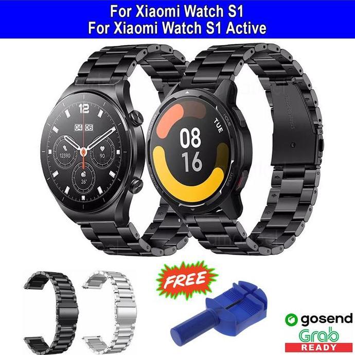 STAINLESS STEEL METAL BAND STRAP TALI JAM XIAOMI MI WATCH S1 ACTIVE