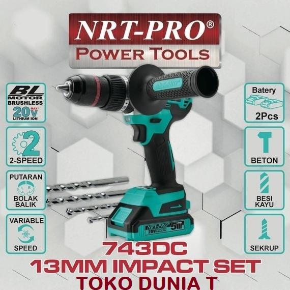 LARIS NRT PRO BOR BATERAI CORDLESS BRUSHLESS NRT-PRO 743DC / 743 DC
