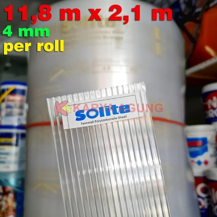 ATAP POLYCARBONATE 4 MM SOLITE / FIBER KANOPI POLIKARBONAT BERONGGA 4MM ORIGINAL DAN TERPERCAYA