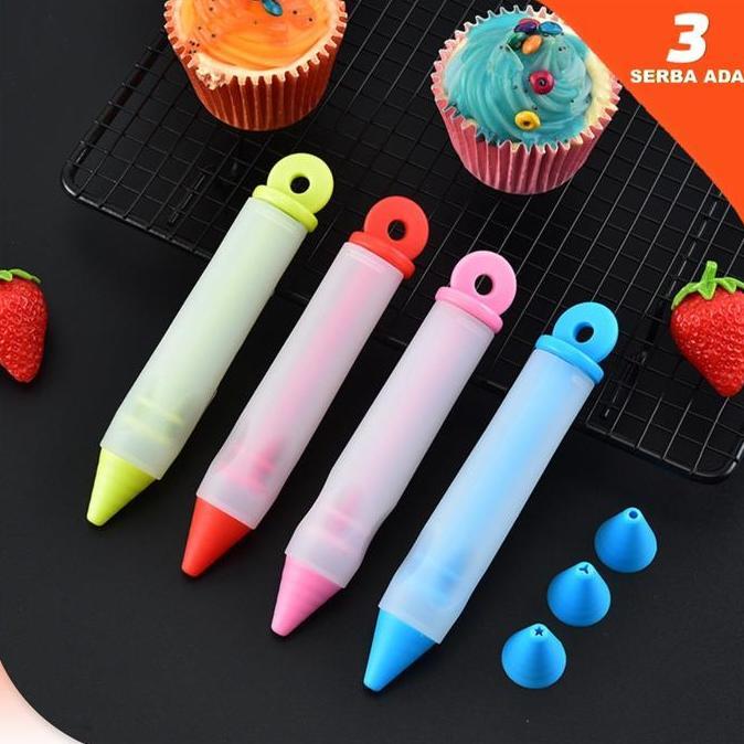 Cake Decoration / Alat Penghias Kue Ulang Tahun / Dekorasi Kue Ulang Tahun / Pen Pensil Penulis Krim
