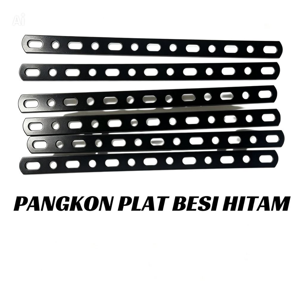 ￼Plat Bracket Breket Bolong Lubang Besi Breket Lampu Tembak Universal Besi plat besi lubang plat bra
