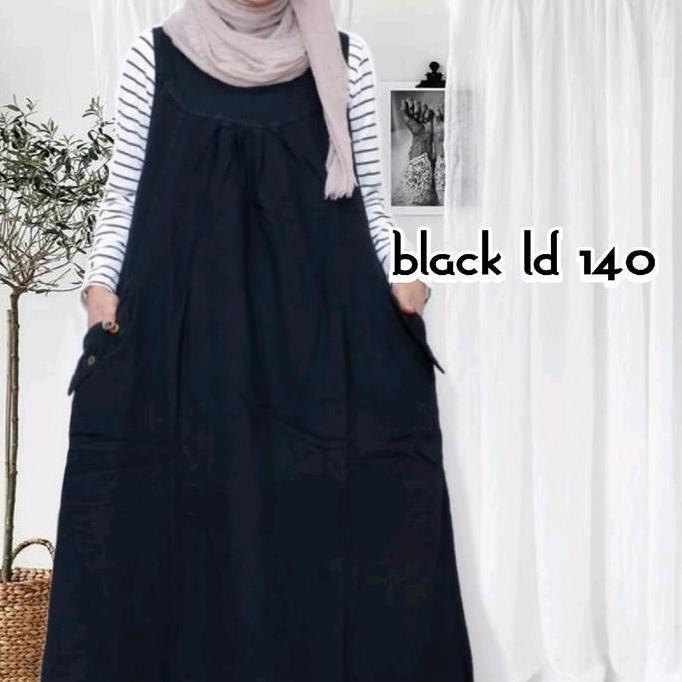Overall Polos Jumbo Ld 140 Bahan Jeans Wash Soft Denim Adem Overall Over Size