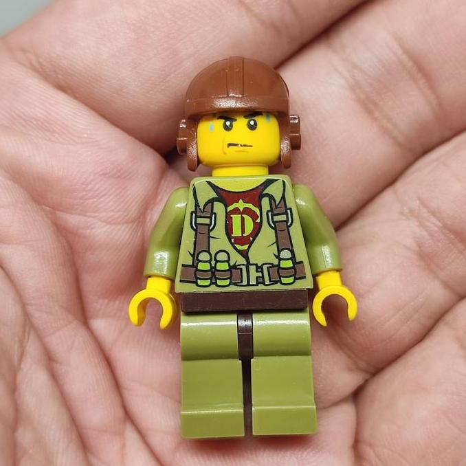 MINI FIGURELEGODINO HELICOPTER PILOT MINIFIGS BRICK ORIGINAL FG75