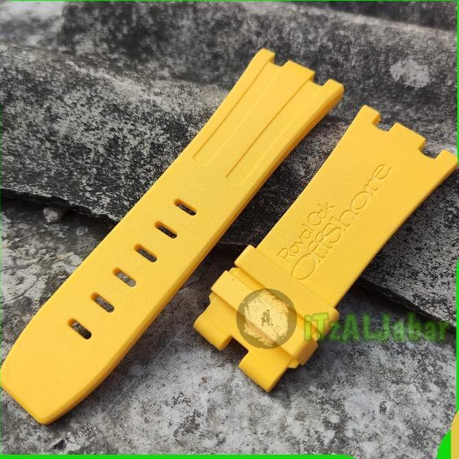 Tali jam tangan AP pria 28mm Strap tali jam AP pria karet 28mm (No buckle)
