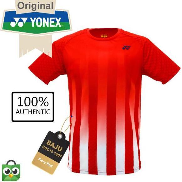 Baju Yonex 1807 Coc19 Fiery Red