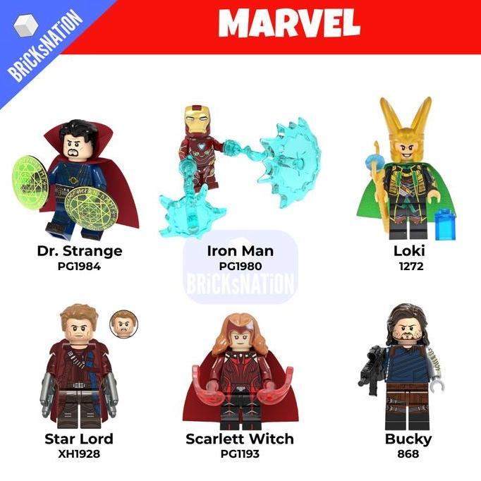 Radejarrr - [Bricksnation] Mainan Action Figur Minifigur Marvel Avengers Iron Man Thor Captain Ameri