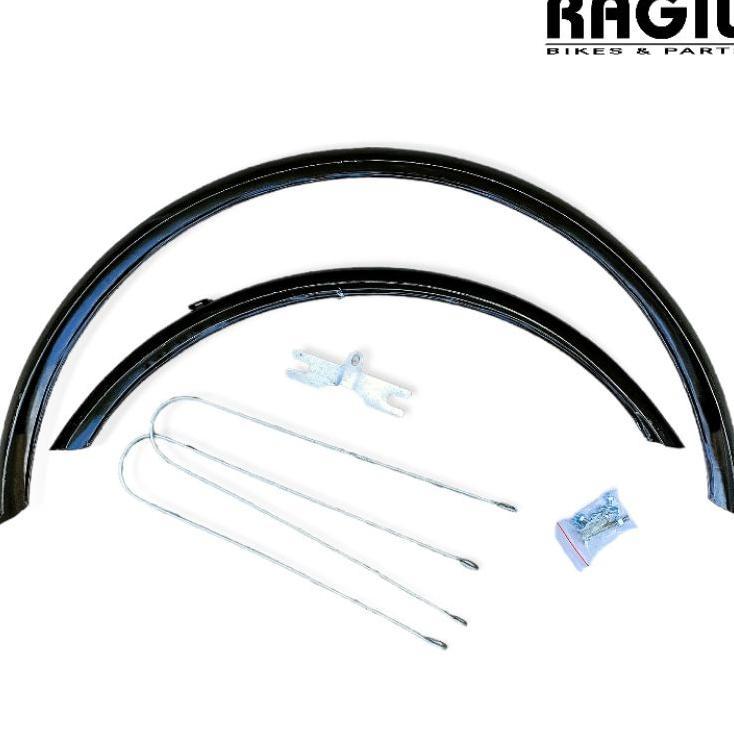 Spakbor Sepeda 26 Inch Hitam Ring 26" Mudguard Fender Mtb Federal Mini Ctb City Bike Slebor Besi Teb