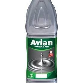 Thinner B Avian Asli 1 Liter Pengencer Cat Synthetic Cepat Kering Transparan