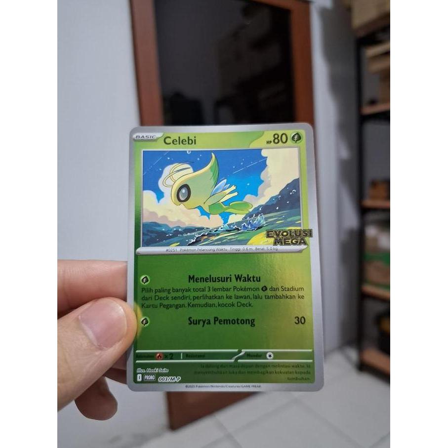 CELEBI EVOLUSI MEGA PROMO  POKEMON TCG INDONESIA