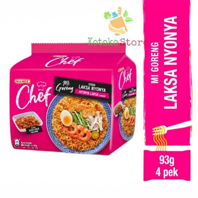 Mamee Chef Tom Yam Thai Lontong Laksa Kari Ayam Pedas Shitake / Mie Instant Mamee Chef 1 Pack