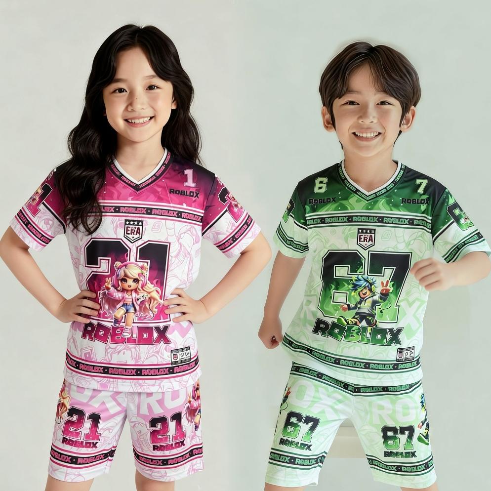 MURAH SET JERSEY ANAK PEREMPUAN DAN LAKI BAJU CELANA ROBLOX BUAT ANAK 3-13 TAHUN KEKINIAN