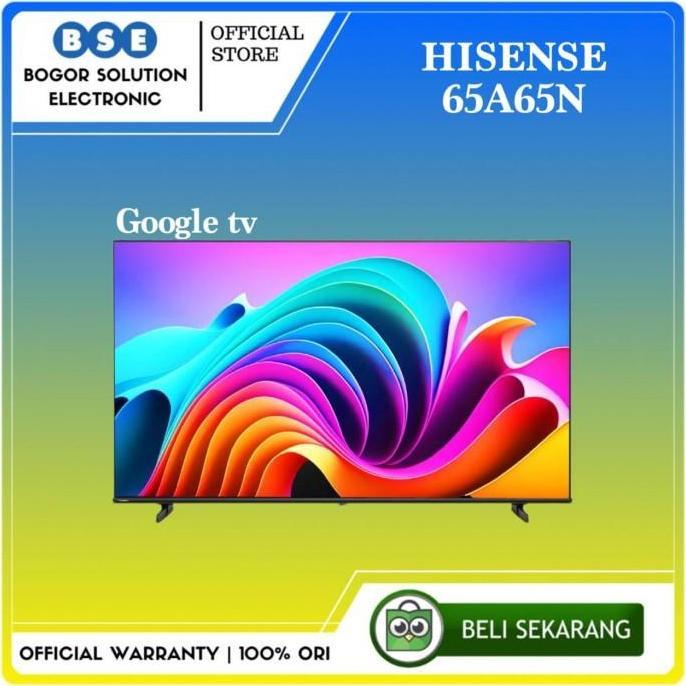 Hisense tv 50 Inch 50A65N Hisense Google tv 50A65 4K  [RESMI]