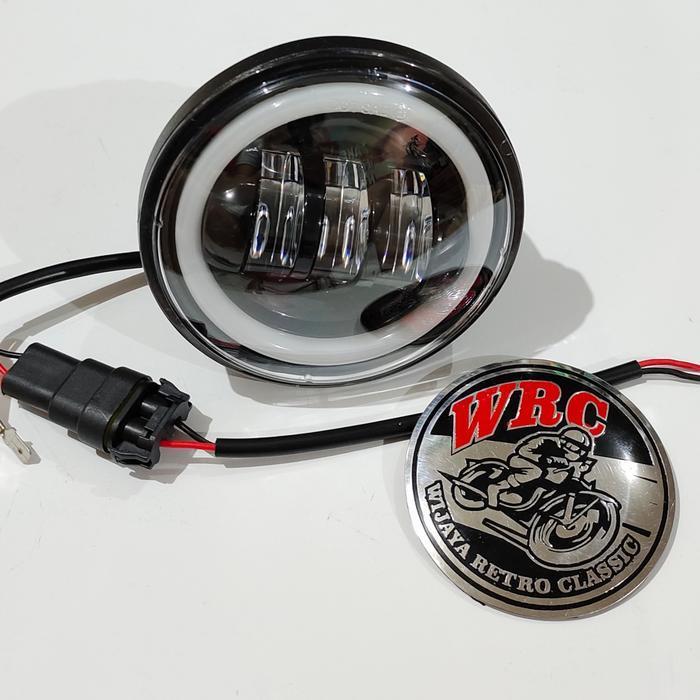 Lampu Depan Reflektor Daymaker Day 4.5 Inch Angel Eyes C70 Original Dan Terpercaya