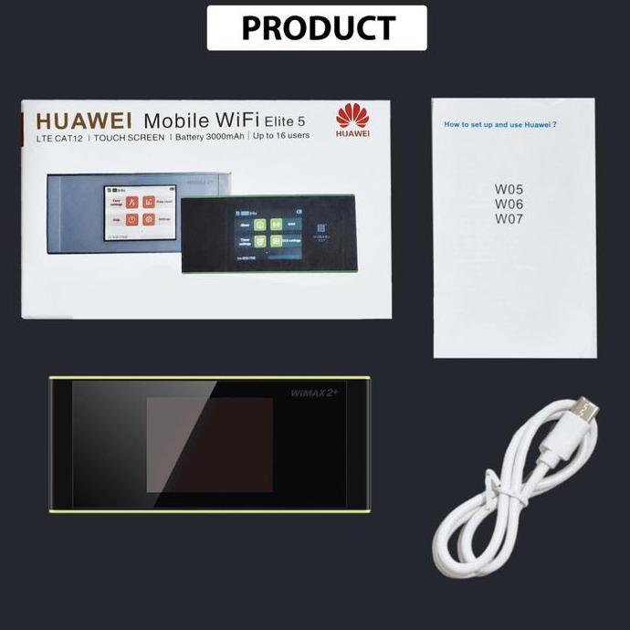 Modem Wifi 4G Lte Elite 5 W-05 Portable Mifi Wimax 2+ Cat-12