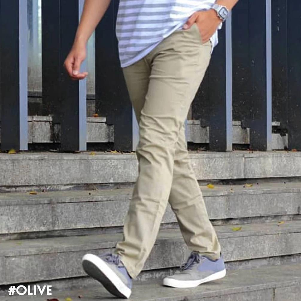 Celana Chinos Big Size Panjang Pria Jumbo 36-48 Chinos Malmo [J3]