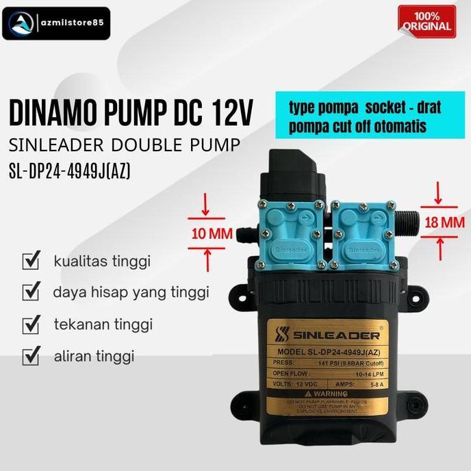 DINAMO DOUBLE PUMP SINLEADER SL-DP24-4949J(AZ)/DINAMO POMPA DC TEKANAN TINGGI
