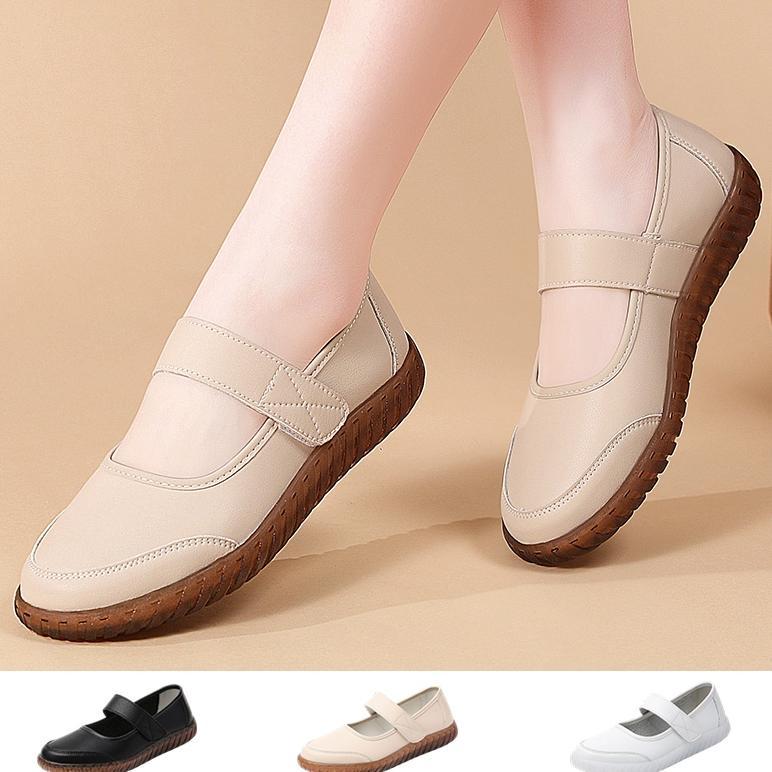FOKU Sepatu Flat Wanita Loafers Wanita Sepatu Kerja Lembut Flatshoes