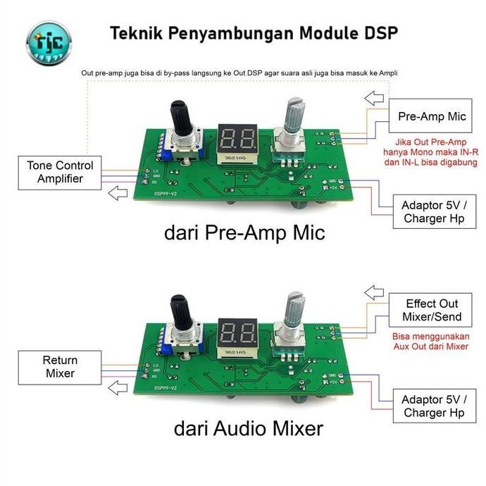DSP Digital Reverb 99 Sound Vocal Effect Audio Processor 3D Echo Mixer [terbaik]